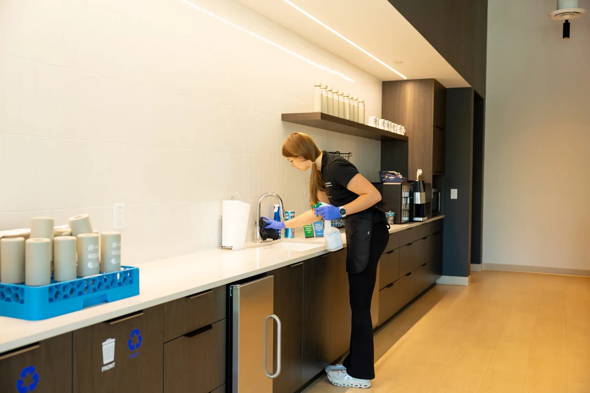 Commercial kitchen and break room cleaning services