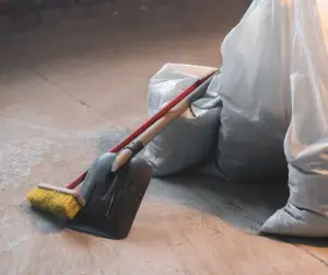 Professional floor cleaning service using commercial-grade equipment