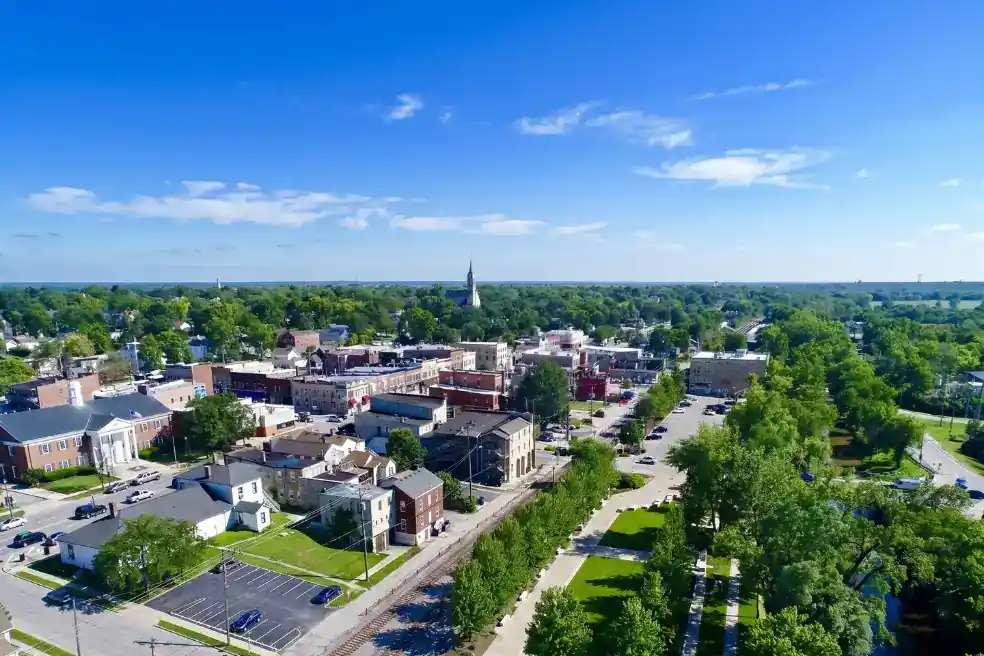 Historic I&M Canal and downtown commercial district of Lockport, Illinois alongside the 163rd Street industrial corridor in Will County — janitorial services for manufacturing facilities, professional offices, and historic commercial buildings