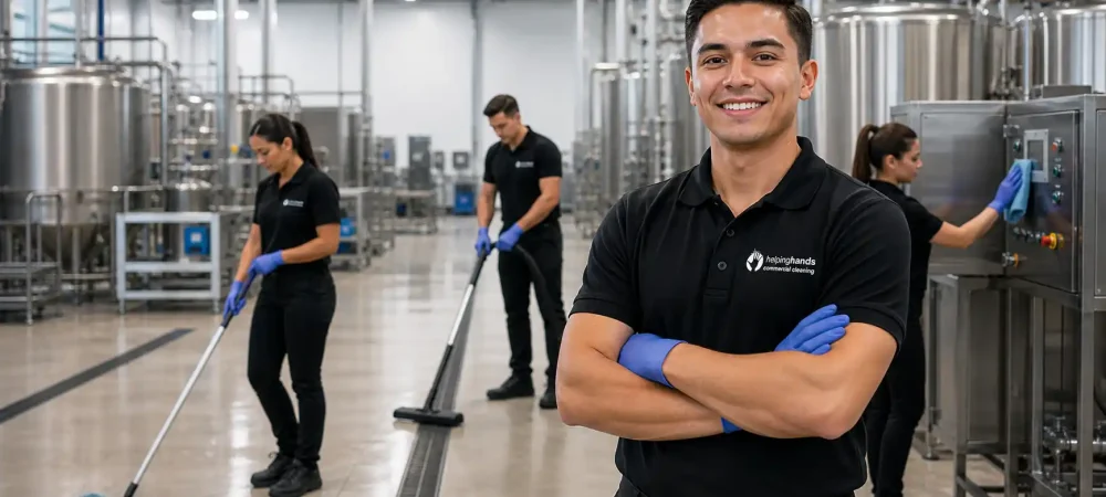 industrial and manufacturing facility cleaning services in Chicagoland cleaning factory equipment warehouse sanitation